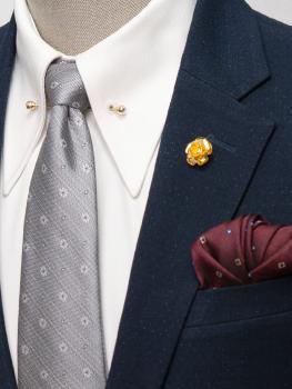 Bộ Suit Xanh Đen Chấm Nhỏ Modern Fit TGS356